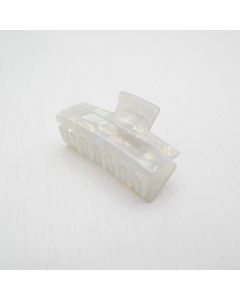 HC1125 Rectangle Silver Hair Claw Clip
