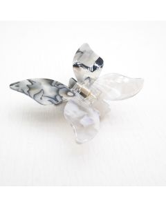 HC1131 Butterfly Silver Hair Claw Clip