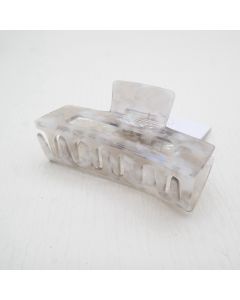 HC1152 Rectangle Silver Hair Claw Clip