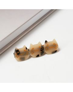 HC1303 Cat Faces Tortoiseshell Clip