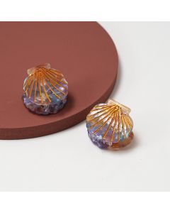 HC1359 Mini Hair Claws Pair Purple Blue