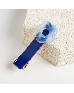 HC1374 Little Flower Blue Hair Clip