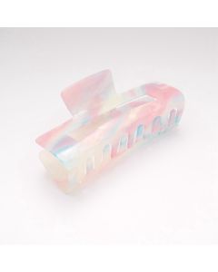 HC1415 Rectangle Hair Claw Clip Pink/Blue