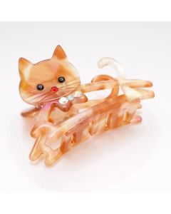 HC1482 Cat Hair Claw Clip Coffee
