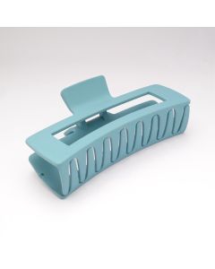 HC1559 Rectangle Matte Hair Claw Clip Blue