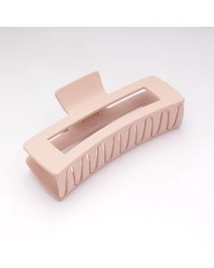 HC1562 Rectangle Matte Hair Claw Clip Pink