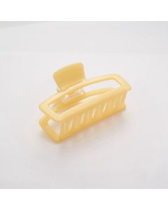 HC1637 Rectangle Hair Claw Clip Yellow