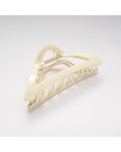 HC1678 Triangle Hair Claw Clip Cream