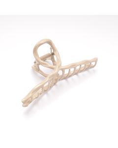 HC1680 Twist Steel Hair Claw Clip Cream