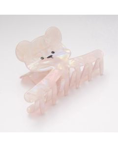 HC1692 Bear Face Hair Claw Clip Lilac