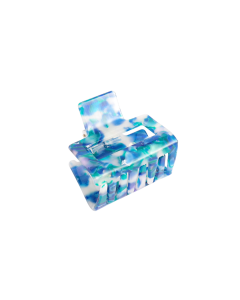 HC1708 Mini Square Hair Claw Clip Turquoise