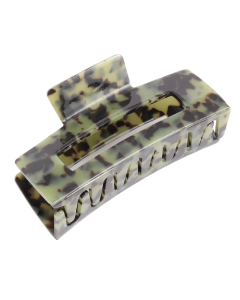 HC1717 Rectangle Hair Claw Clip Green