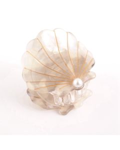 HC1742 Shell Hair Claw Clip Grey