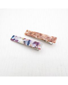 HD1014 Marble Effect Twin Hair Clips