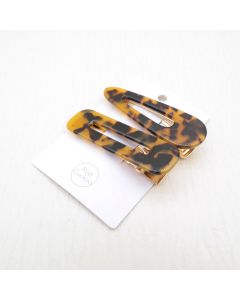 HD1015 Tortoiseshell Hair Clips Pack Of 2