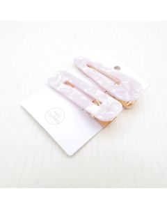 HD1016 Silver Hair Clips Pack Of Two
