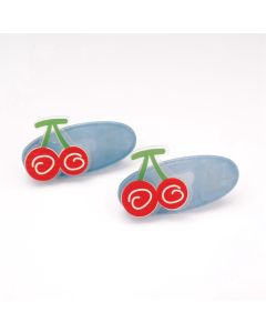 HD1119 Cherry Hair Clips Twin Pack