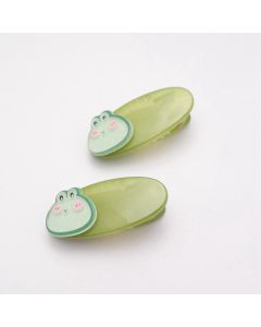 HD1121 Frog Face Hair Clips Twin Pack