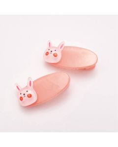 HD1124 Rabbit Face Hair Clips Twin Pack