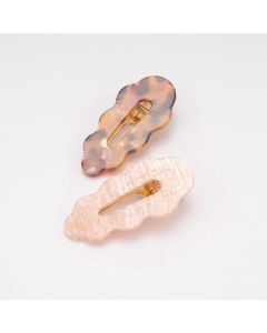 HD1145 Hair Clips Pack Of Two Cream Pink
