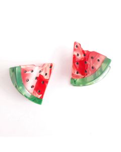 HD1152 Watermelon Hair Claw Clips Twin Pack