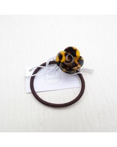 HE1003 Flower Tortoise Elastic Hair Tie