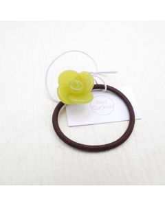 HE1005 Flower Green Elastic Hair Tie