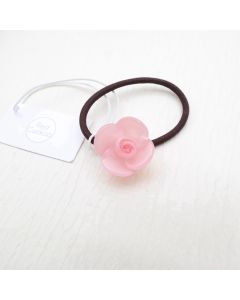 HE1006 Flower Pink Elastic Hair Tie