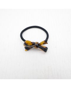 HE1009 Bow Brown Elastic Hair Tie