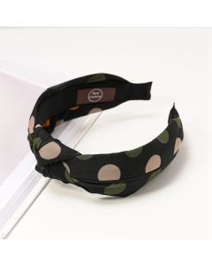 HF1013 Dots Black Headband