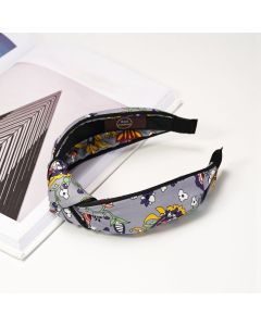 HF1014 Floral Grey Headband