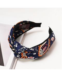 HF1015 Floral Navy Headband