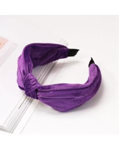 HF1036 Plain Velvet Purple Headband