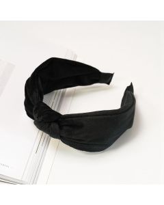 HF1037 Plain Velvet Black Headband
