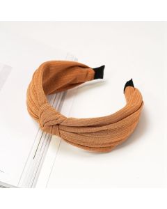 HF1052 Plain Knotted Headband Tan