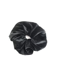 HH0137 Velvet Scrunchie Black Large
