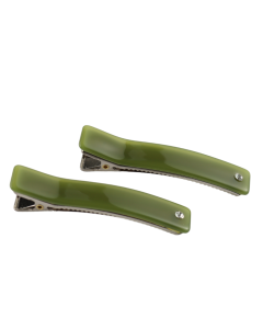 HH0337 Hair Clips Pack Of 2 Green