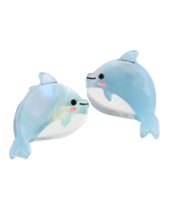 HH0354 Dolphin Hair Claw Clips Twin Pack