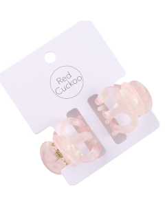 HH0360 Little Claw Clips Twin Pack Pink