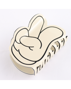HH0373 Peace Hair Claw Clip