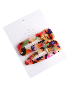 HH0450 Hair Clips Pack Of 2 Pink Multi