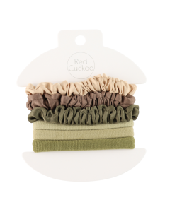 HH0549 Scrunchies Hairbands Pack Of 6 Green