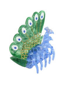 HH0577 Peacock Hair Claw Clip