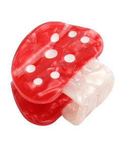 HH0753 Mushroom Hair Claw Clip Red