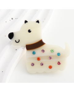HH0812 Doggy Hair Clip White
