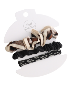 HH0817 Scrunchies Pack Of 3 Black