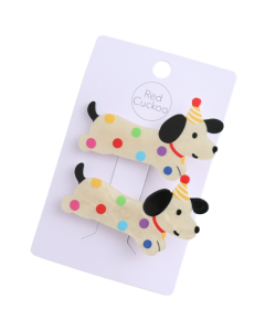 HH0853 B-Day Dog Hair Clips Twin Pack