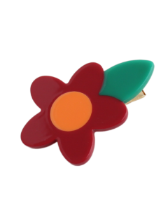 HH1142 Red Flower Hair Clip