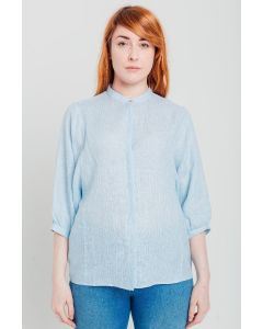 Blue Stripe Linen Shirt