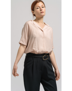 Pink Tencel Linen Top